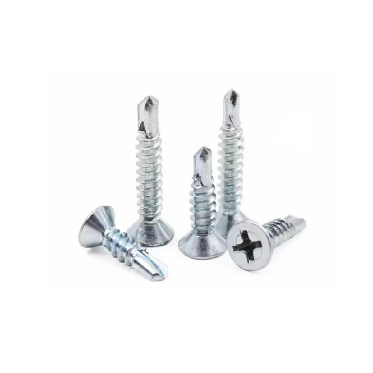 

Galvanized Cross Countersunk Head Drilling Tail Self Tapping Screw M3.5M3.9M4.2M4.8MM5.5