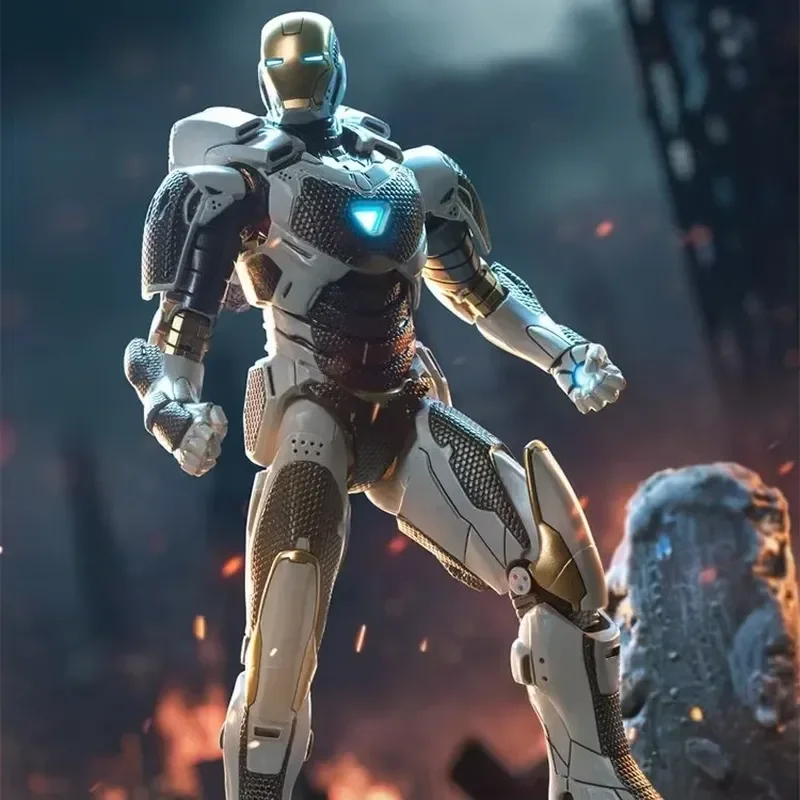 Zd Toys Iron Man Action Figure Mk39 Gemini Outer Space Armor Full Articulated Collectible Model Ornament Gifts for Collectors