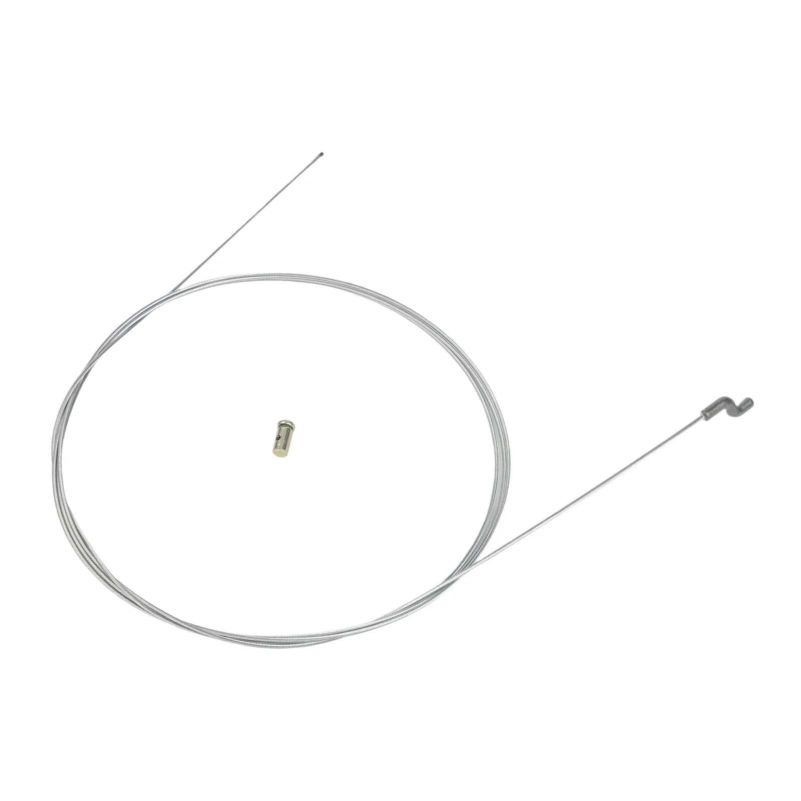 Steel Wire Throttle Cable with Z Hook End and Screw Nipple for Garden Machines Including Brush Cutters and Lawnmowers