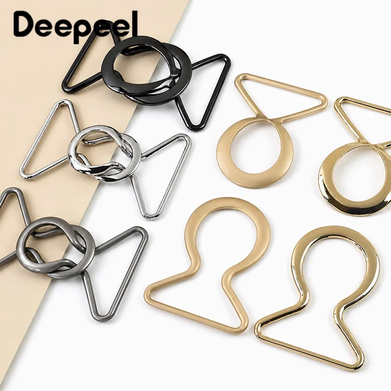 

5/10Pcs 20-40mm Metal Women Coat Decorative Clasp Belt Buckles OverCoat Replacement Button Garment Hook DIY Hardware Accessories