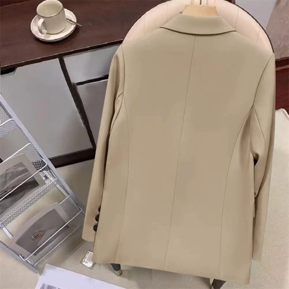 

Solid Color Suit Jacket Stylish Women's Casual for Office Leisure Time Vintage Loose Suit Jacket for Daily Wear for Office