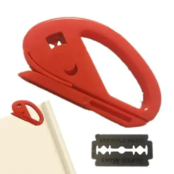 휴대용 차량 필름 커터 도구, 스테인레스 스틸 자동차 랩 비닐 필름 커터, 이중 날 공예, 탄소 섬유 필름 커팅 나이프