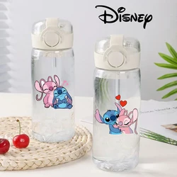 400 ml Disney Stich Wasser Tasse 2024 Neue Mädchen Hochwertige Sommer kinder Cartoon Anime Direkt Trinkhalm Tasse geburtstag Geschenk