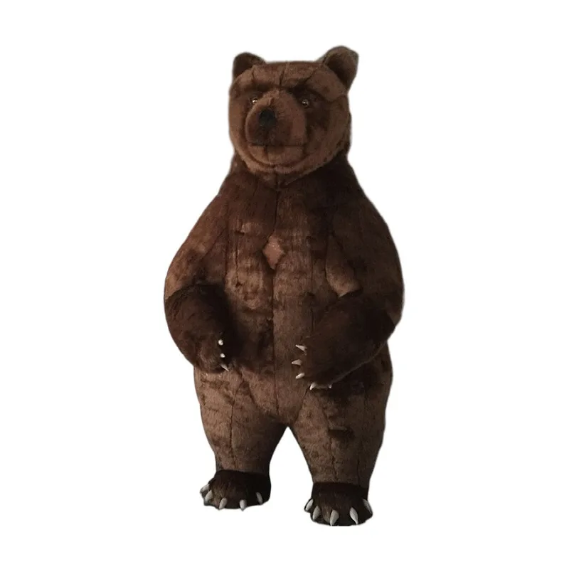 2.6M Inflatable Coffee Bear Cosplay Costume Blowing Up Brown Bear Costume Mascot Performance Props Full Body Costumes Farm