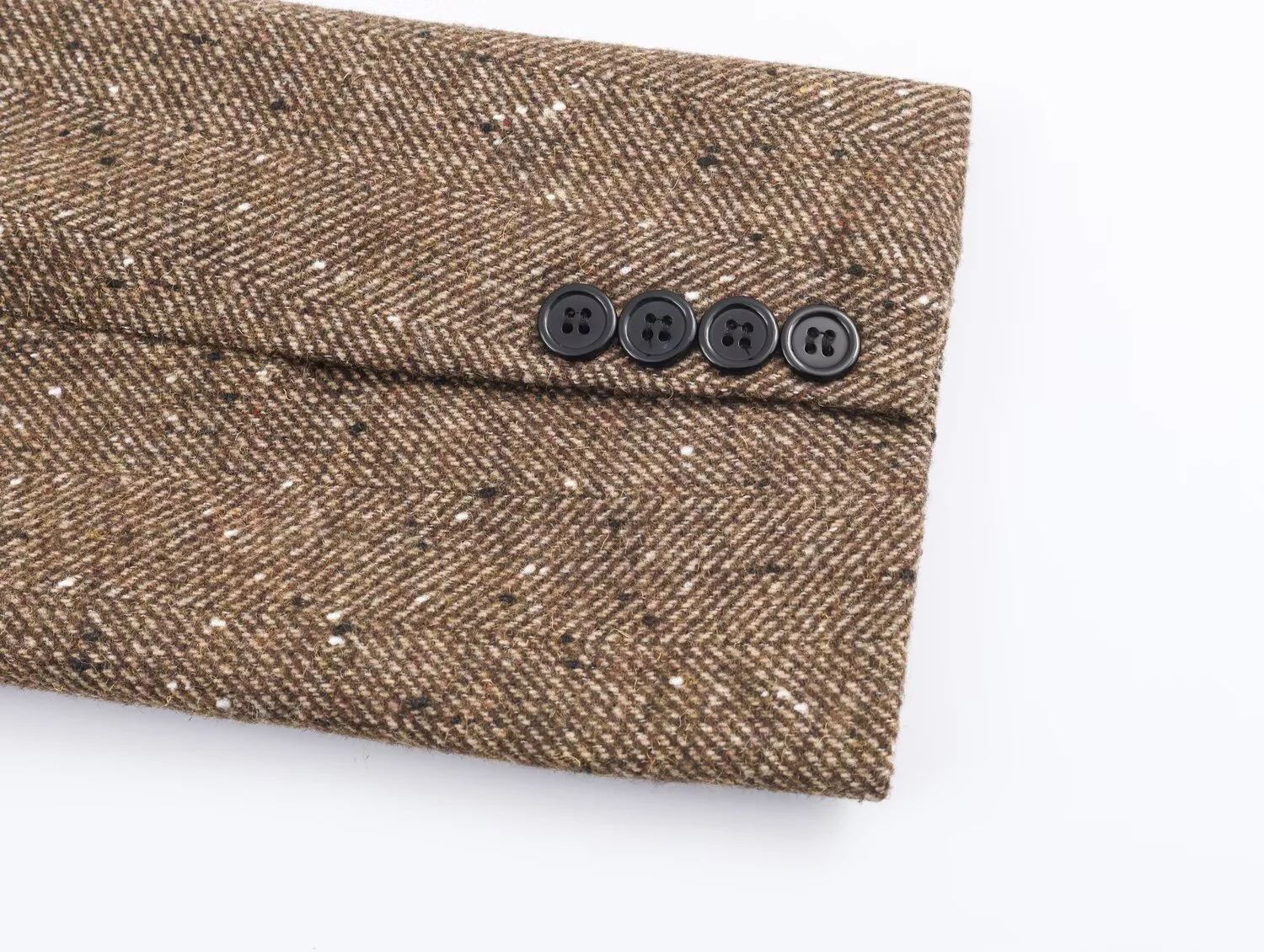 Nowa damska marynarka na zimę 2025, casualowa, modna, elegancka, luźny krój, do pracy, wyszczuplająca, w jodełkę, z długim rękawem.