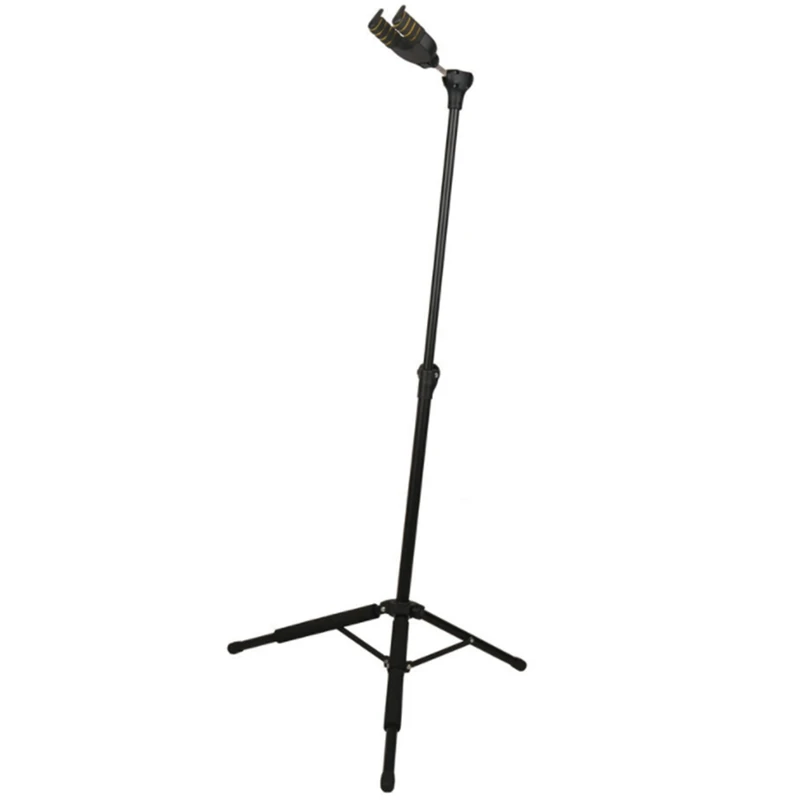 Guitar Floor Stand Metal Musical Instrument Tripod Holder For Acoustic Guitar Electric Bass Self-Locking Music Stand