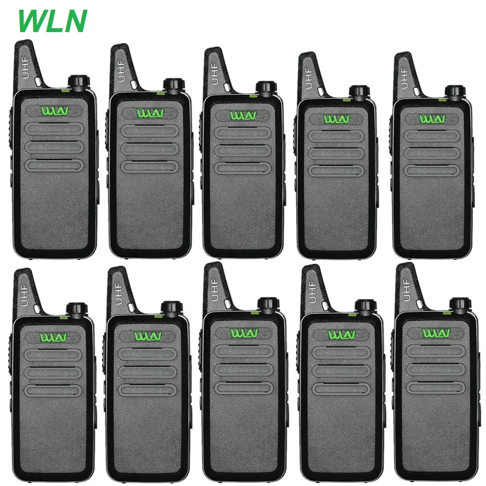 

10PCS WLN KD-C1 Walkie Talkie 5W Mini Kids Radio Transceiver Clear Signal UHF 400-470MHz Talki KDC1 Ham CB Radio Station Amateur