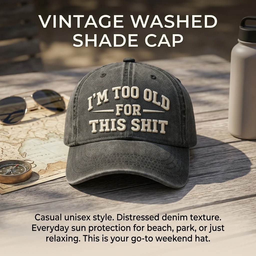 Czapka baseballowa vintage, oddychająca, bawełniana, chroniąca przed słońcem, regulowana, do noszenia na co dzień, w stylu casual, dla kobiet i mężczyzn