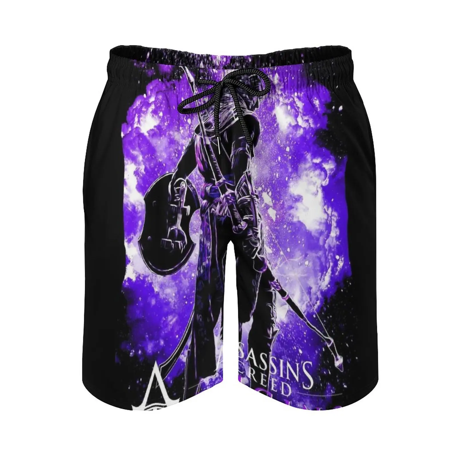 Men's Swim Trunks Quick Dry Volley Beach Shorts With Pockets For Men's Valhalla Game Gaming Eivor Female Eivor Viking Valhalla