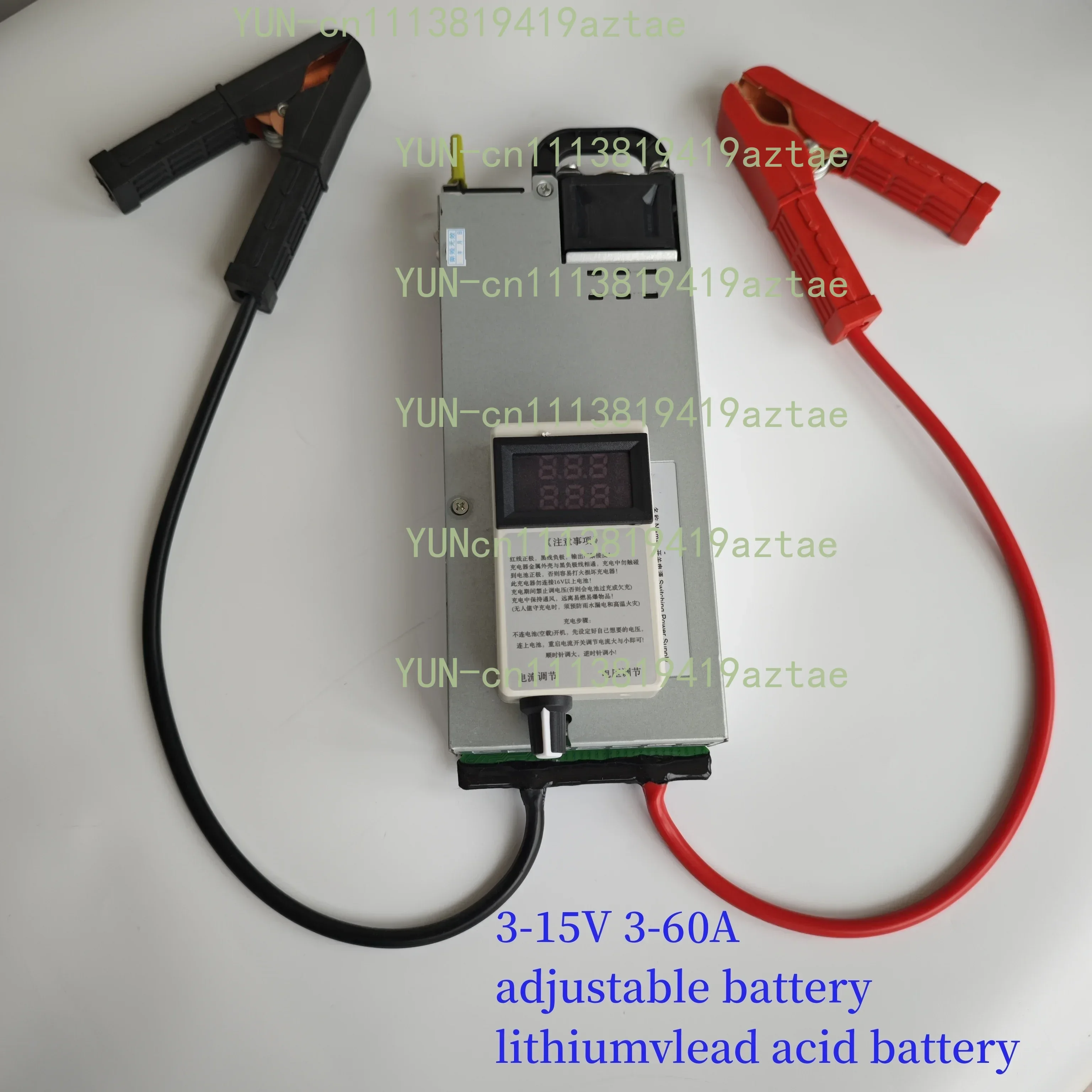 12V Adjustable 60A Lithium Battery Charger 14.6V LiFePO4 Ternary Lithium ProgrammableVoltage StabilizerForRV Automotive Charging