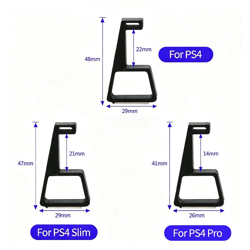 4PCS/Set Cooling Horizontal Holder Heighten Feet Bracket For PS4Slim Pro Console Anti Slip Base Bracket Game Machine Accessories