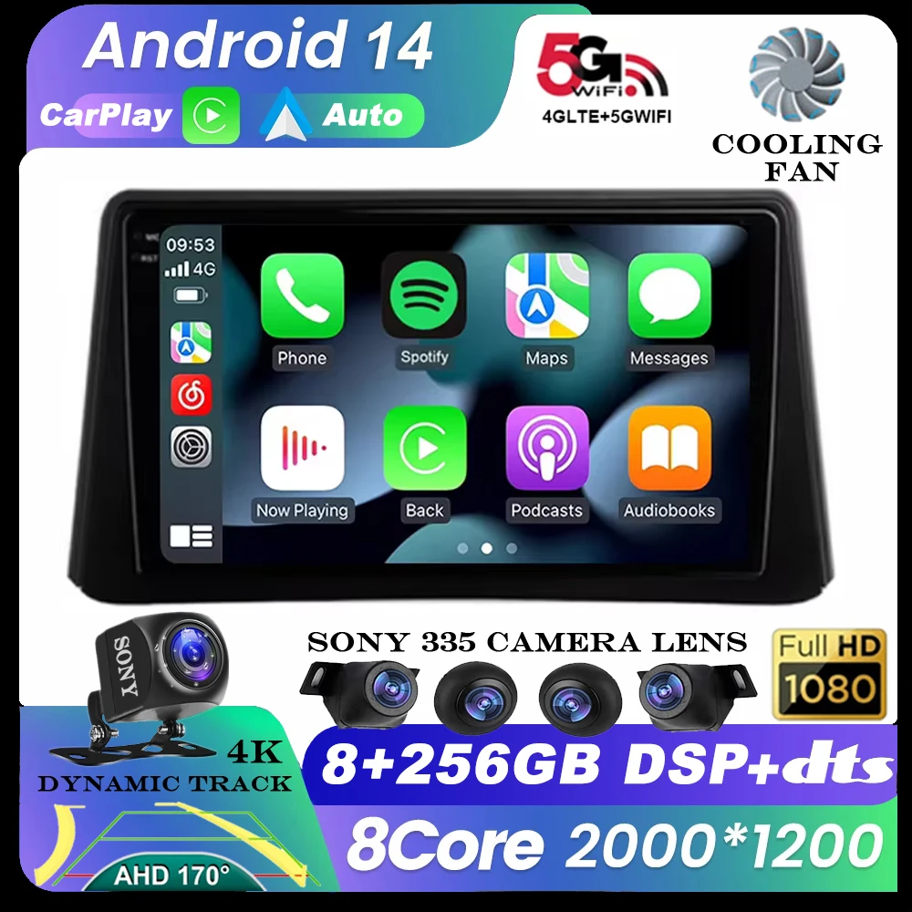 

Android 14 Car Radio For Opel Mokka 1 2012 - 2016 Multimedia Stereo Video Player Auto Carplay 4G WIFI GPS Navigation 360 Camera