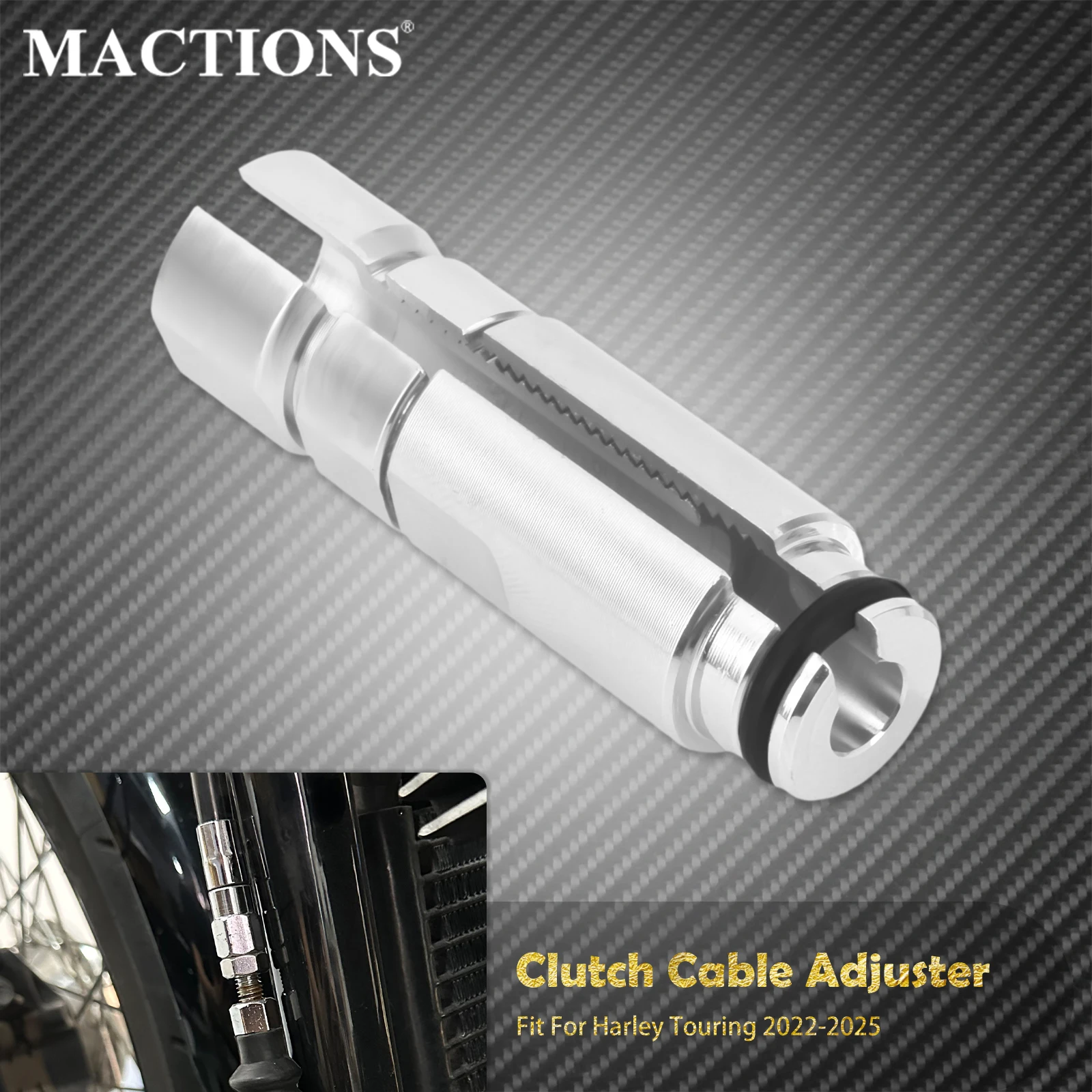 

Motorcycle Clutch Adjuster Levers Cable Wire Adjuster For Harley Touring Road King Electra Street Glide Ultra Limited 2022-2025