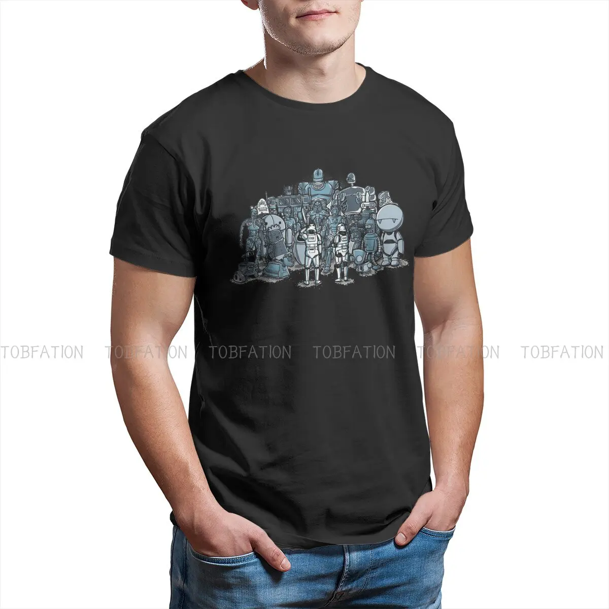 The Terminator Robot In The Future Time Original TShirts These Aren't The Droids You Are Looking For  Distinctive Homme T Shirt