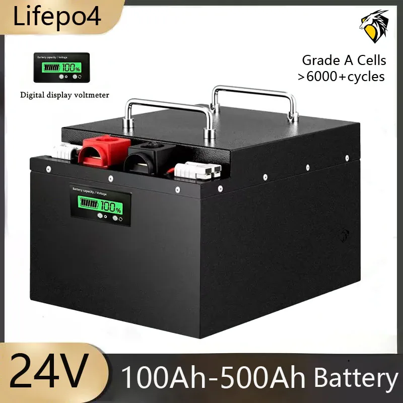 

BMS 8S Lifepo4 24V 100Ah 120Ah 150Ah 200ah 300Ah 400Ah 500Ah Аккумулятор для инвертора 2KW 5KW Солнечная система Яхта ДБП RV Открытый