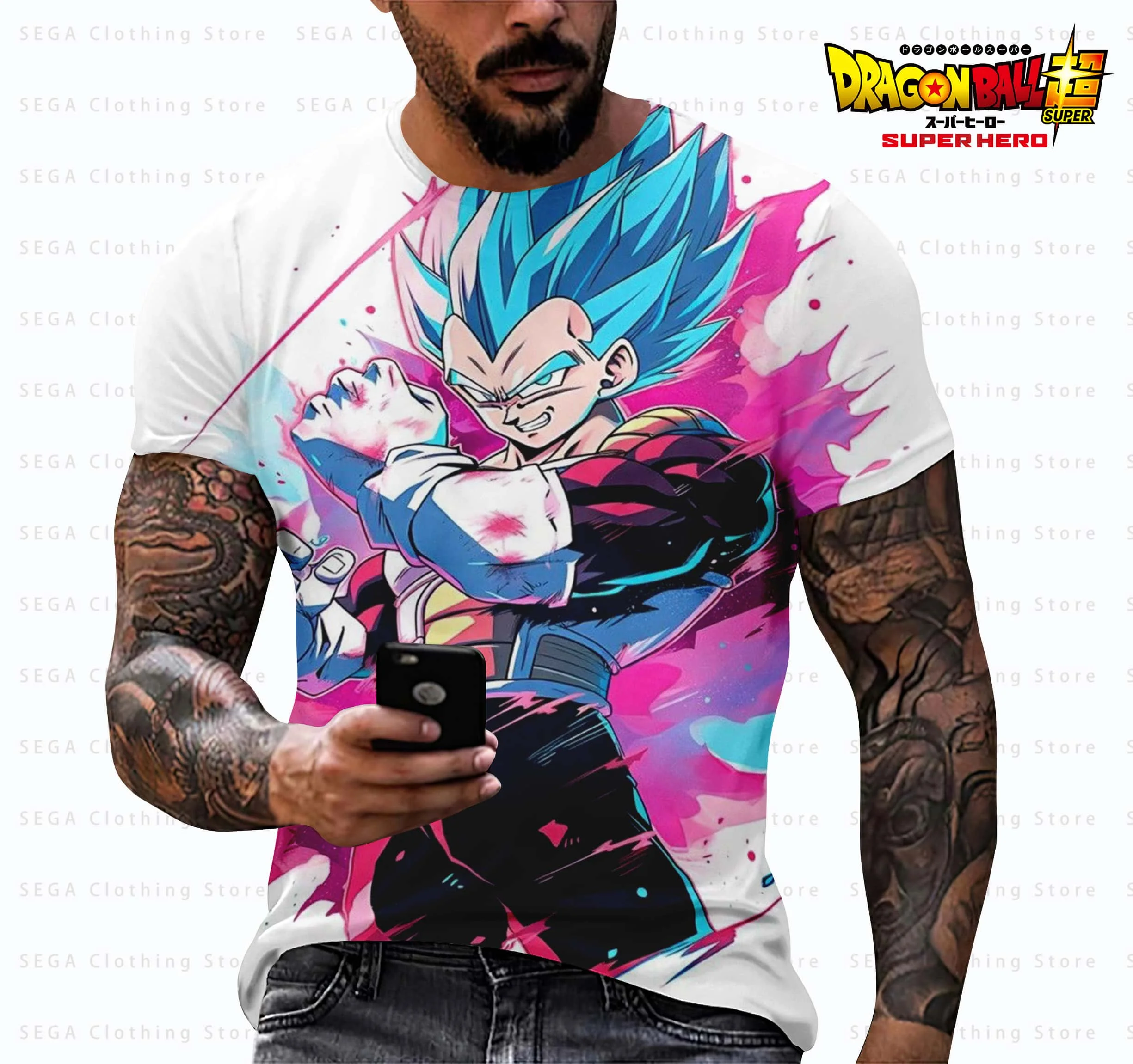 

Dragon Ball Men's 110-6XL T Shirt Summer 2025 Majin Buu Hip Hop Fashion The Boys Y2k Parent-child Wear Clothes 3D Oversized Cool