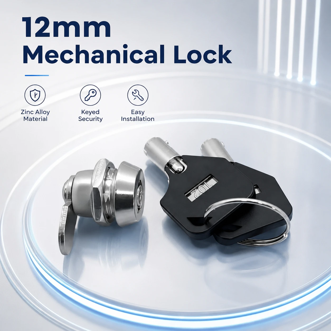 12mm mechanical lock, emergency lock filing cabinet, electric meter distribution box, dedicated for distribution cabinet