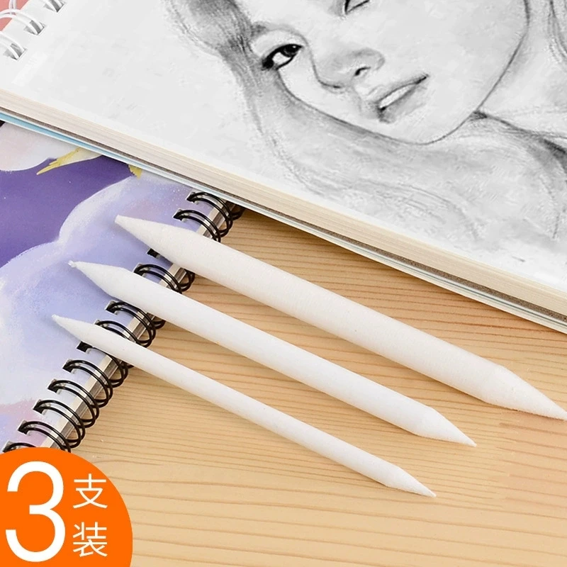 

3 Pcs Paper Eraser Artists Drawing Tools Blending Stump Student Charcoal Supplies Sketch Kit Precision Correction Pen