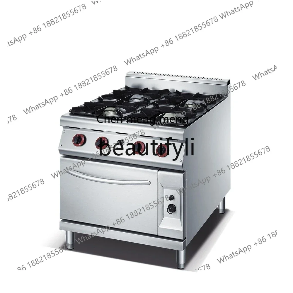 

Direct gas supply, restaurant rice stove with oven, six-eye stove with oven for cateringX