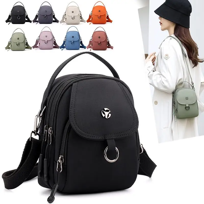 

Lightweight Crossbody Nylon Bag Multi-Layer Single oulder Handbag Women's Faionable Casual Small Square Bag Handheld