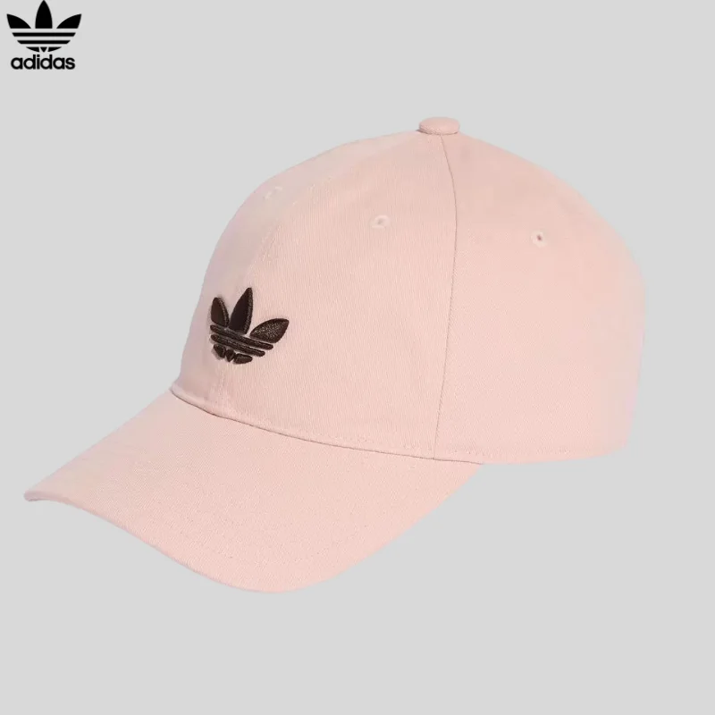 adidas-classic-clover-pattern-casual-sports-sun-hat-baseball-cap-light-pink-kc8038
