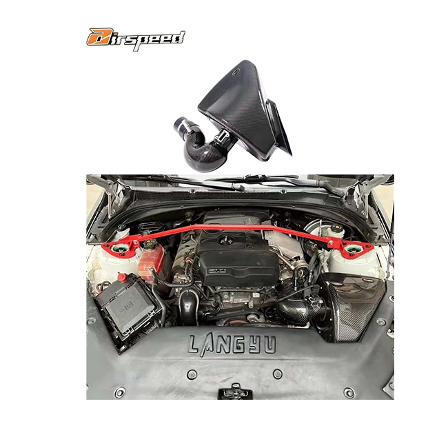 

Airspeed 3K Twill Carbon Weave in Glossy Finish 100% Dry Carbon Fiber Cold Air Intake System for Cadillac ATS 2.0T 2.0T 2014-UP
