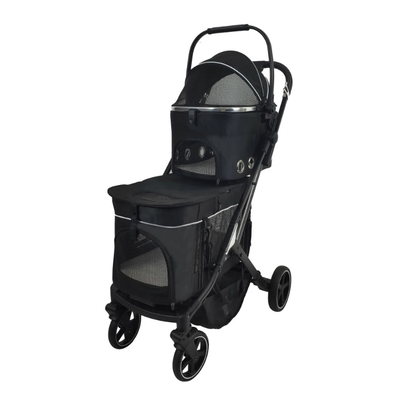 

Double-layer Pet Stroller Detachable and Foldable Essential for Carrying Pets
