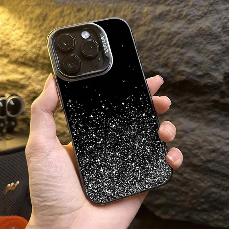 Dark Starry Sky Pattern Phone Case For iPhone 16 15 14 13 12 11 Pro Max 12 13 Mini XS X XR 8 7 14 15 Plus SE2 Shockproof Cover