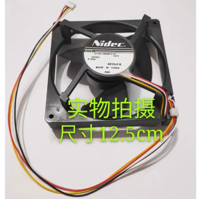 Silent Fan Cooling Fan For NIDEC Refrigerator U12E12BS8F3-57 J231 12v0.06A ===