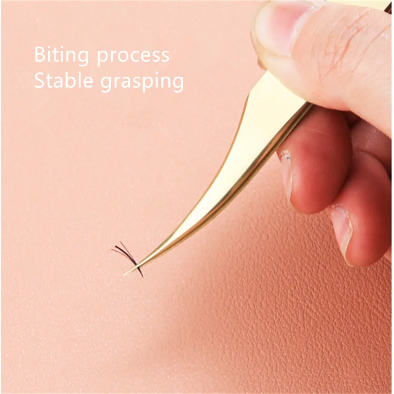 Pestañas de injerto de Color de alta precisión y extensión de pestañas florecientes, pinzas profesionales de acero inoxidable para esteticista de pestañas