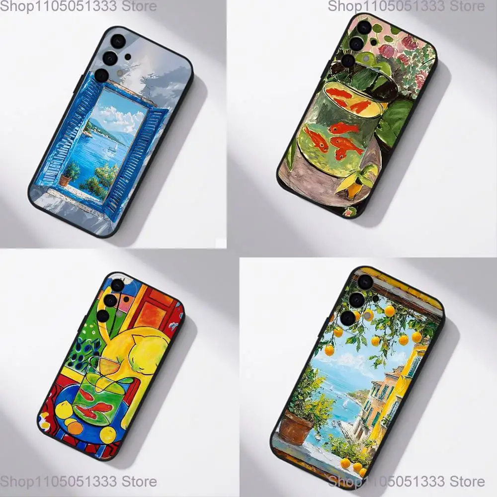 

Henri Matisse Art Painting Phone Case For Samsung S25,S24,S21,S22,S23,S30,Ultra,S20,Plus,Fe,Lite,5G Black Cover