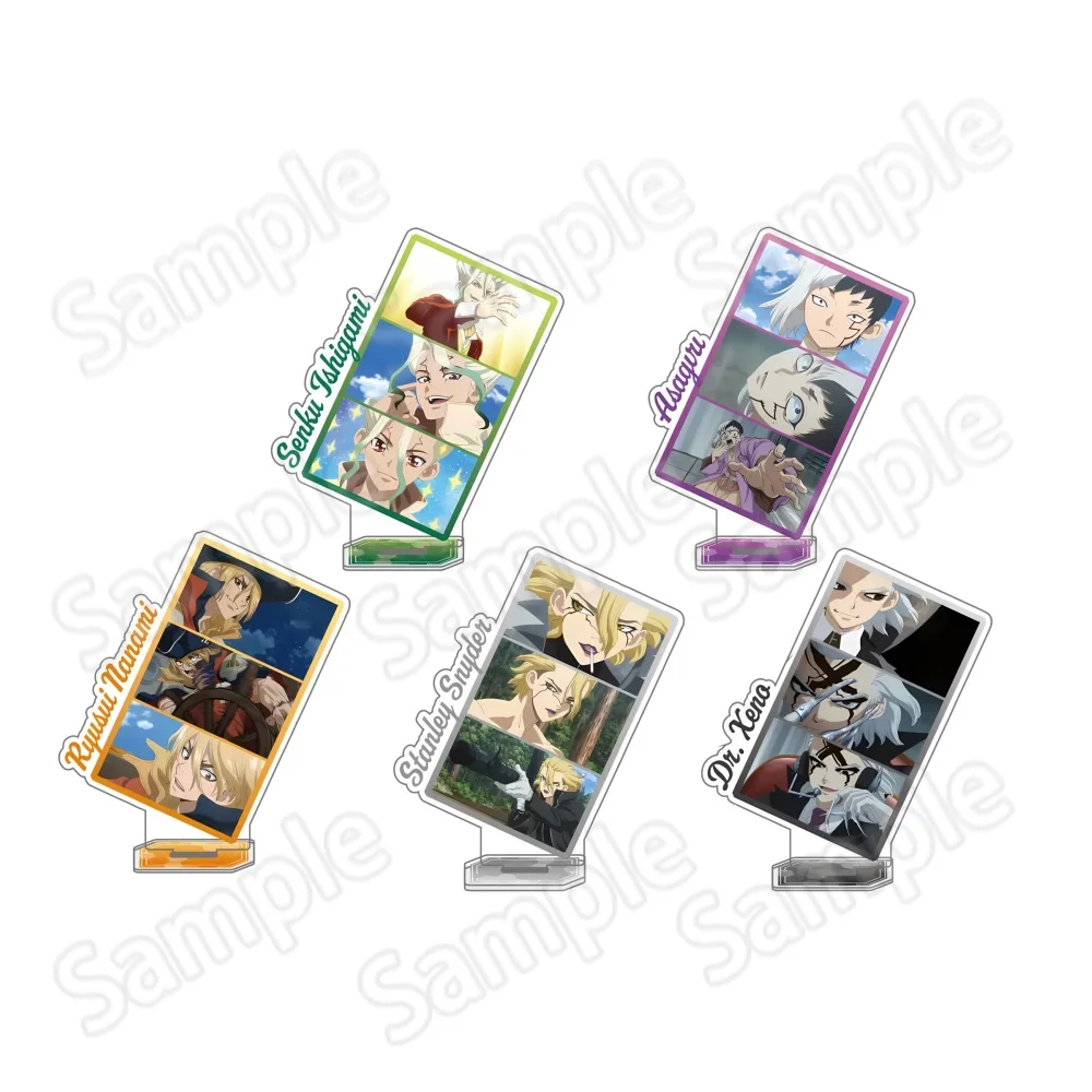 Anime Dr. Stone 15CM Acrylic Stand keychain Anime Figure Senku Kohaku Collection Model Plate Desk Decor Fans Gift Cosplay Props