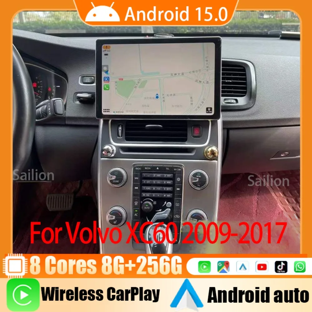 New Car Radio For Volvo XC60 2009-2013 2014-2017 Multimedia Smart Car Systems Wireless Carplay GPS Navigation DSP 4G WiFi
