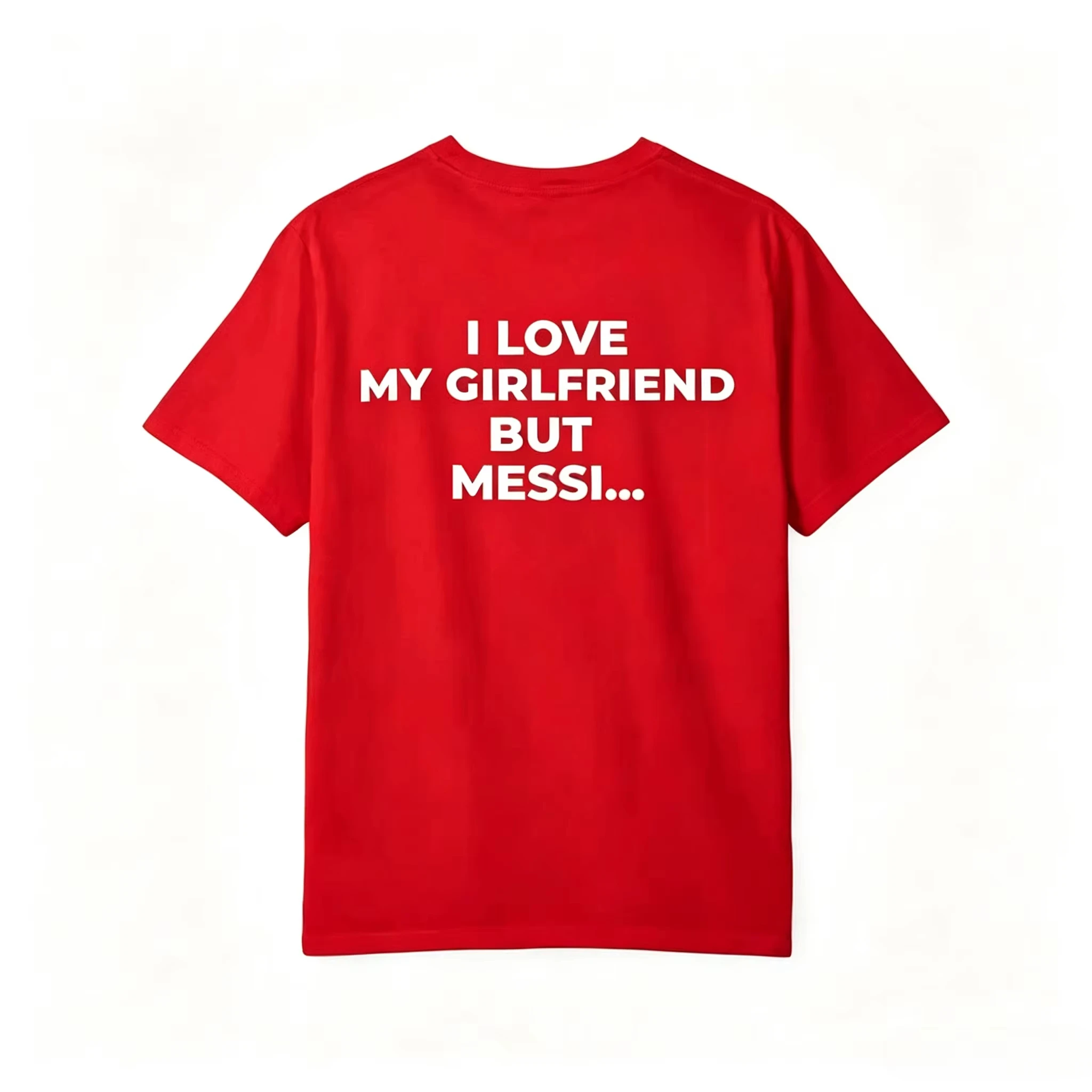 Ich liebe meine Freundin, aber ich liebe Messi-Shirt, lustiges Fußball-Fan-T-Shirt, minimalistisches Print-Shirt, Fußball-Liebhaber-Geschenk, Streetwear-Grafik-T-Shirt – Detail 10