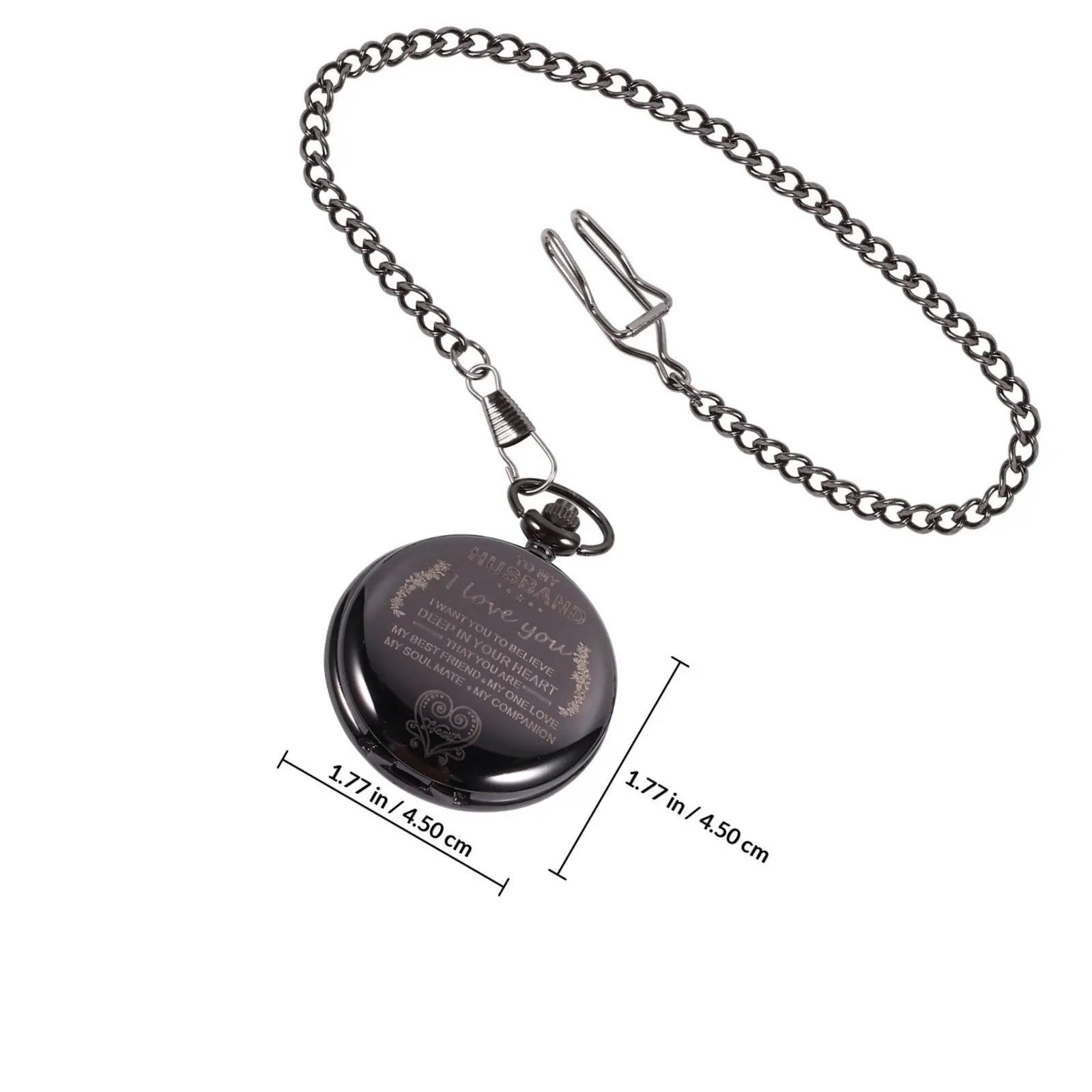 Exquisite Vintage Watch Alloy Quartz Movement Elegant Retro Design for Men Women Timepiece Pendant with Removable