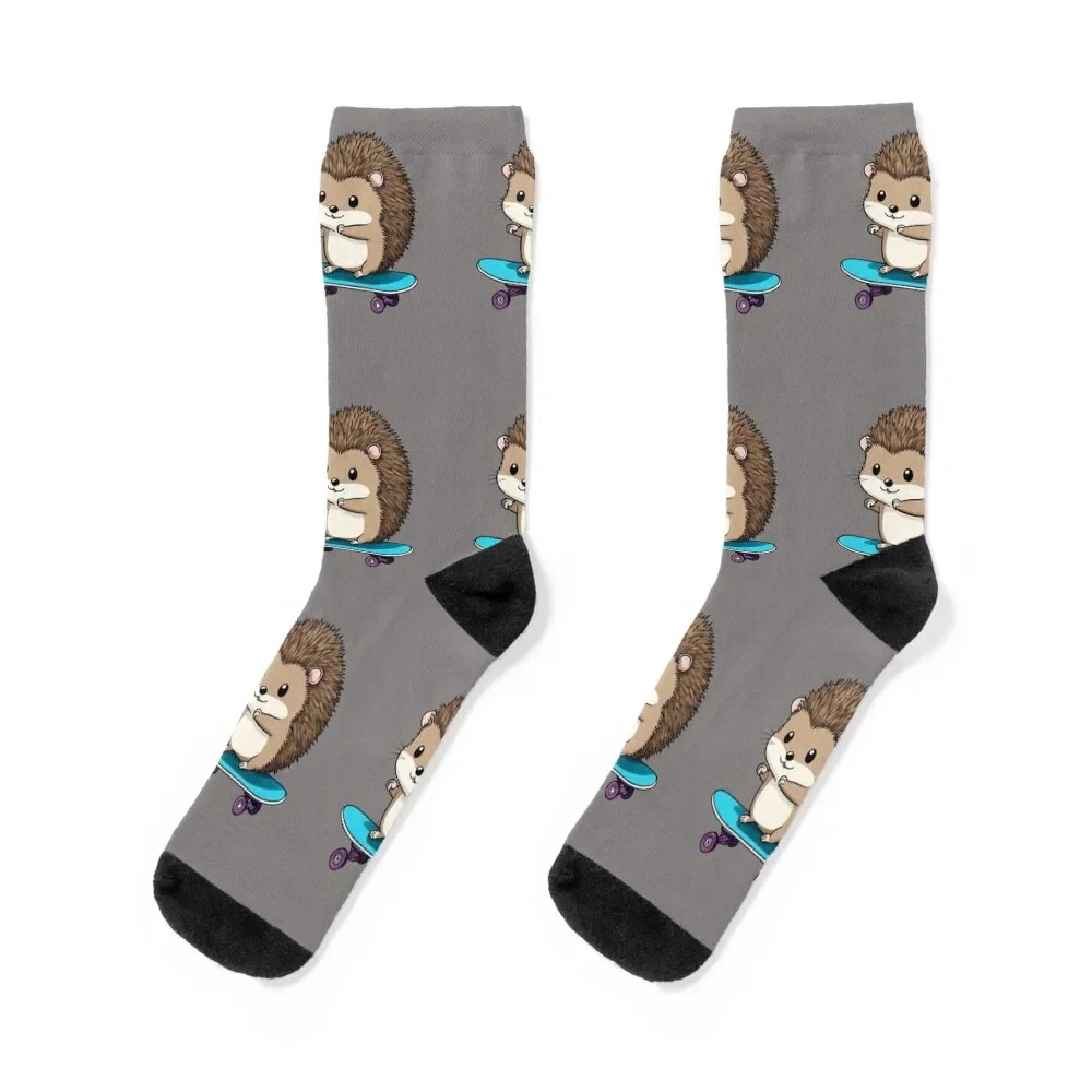 

KAWAII HEDGEHOG Socks funny sock Antiskid soccer heated professional running Men's Socks Women's