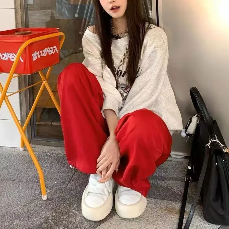 هاي ستريت الأمريكية المطبوعة بلوزات الملابس النسائية رسالة فضفاضة ربيع الخريف انحراف طوق موضة قبالة الكتف هوديس