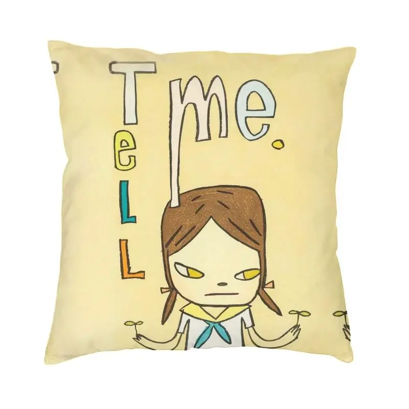 

Japanese Cartoon Comics Yoshitomo Nara Luxury Pillow Cover Living Room Decoration Sofa Cushion Case