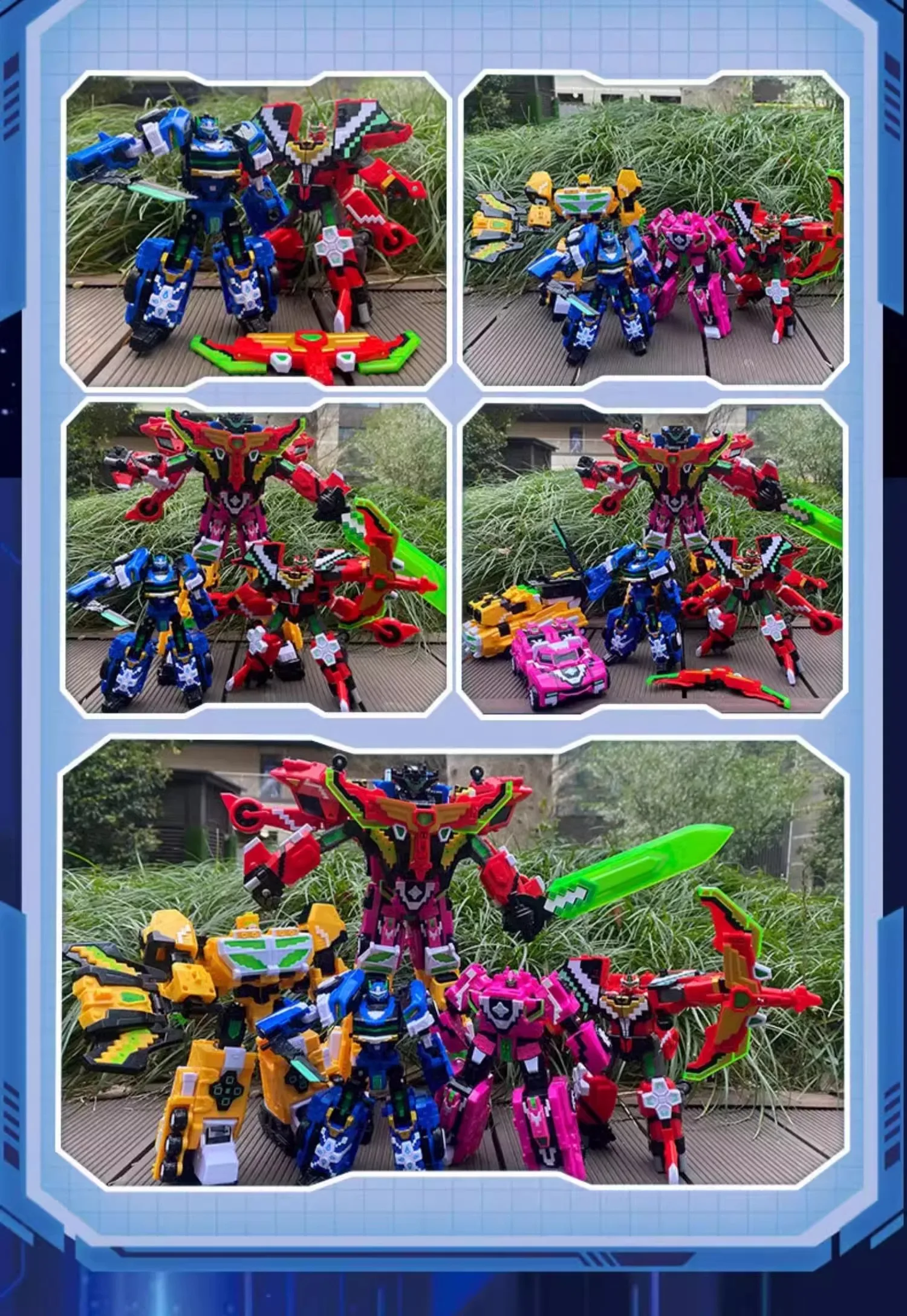 ألعاب المحولات فريق الخدمة السرية الصغيرة فائقة الأبعاد، ألعاب أطفال روبوتية قابلة للتحويل مدمجة بقوة فائقة
