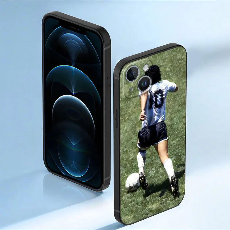 Phone Case for iPhone 15 14 11 Pro Max 13 12 MINI XR XS X 8 7 Plus SE Funda Silicone Cover Diego Armando Maradona