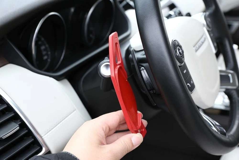 Aluminum Alloy Steering Wheel Gear Shift Paddle Cover Trim For Discovery Sport Evoque Velar Vogue Jaguar XE/XF/XJL/F-Pace