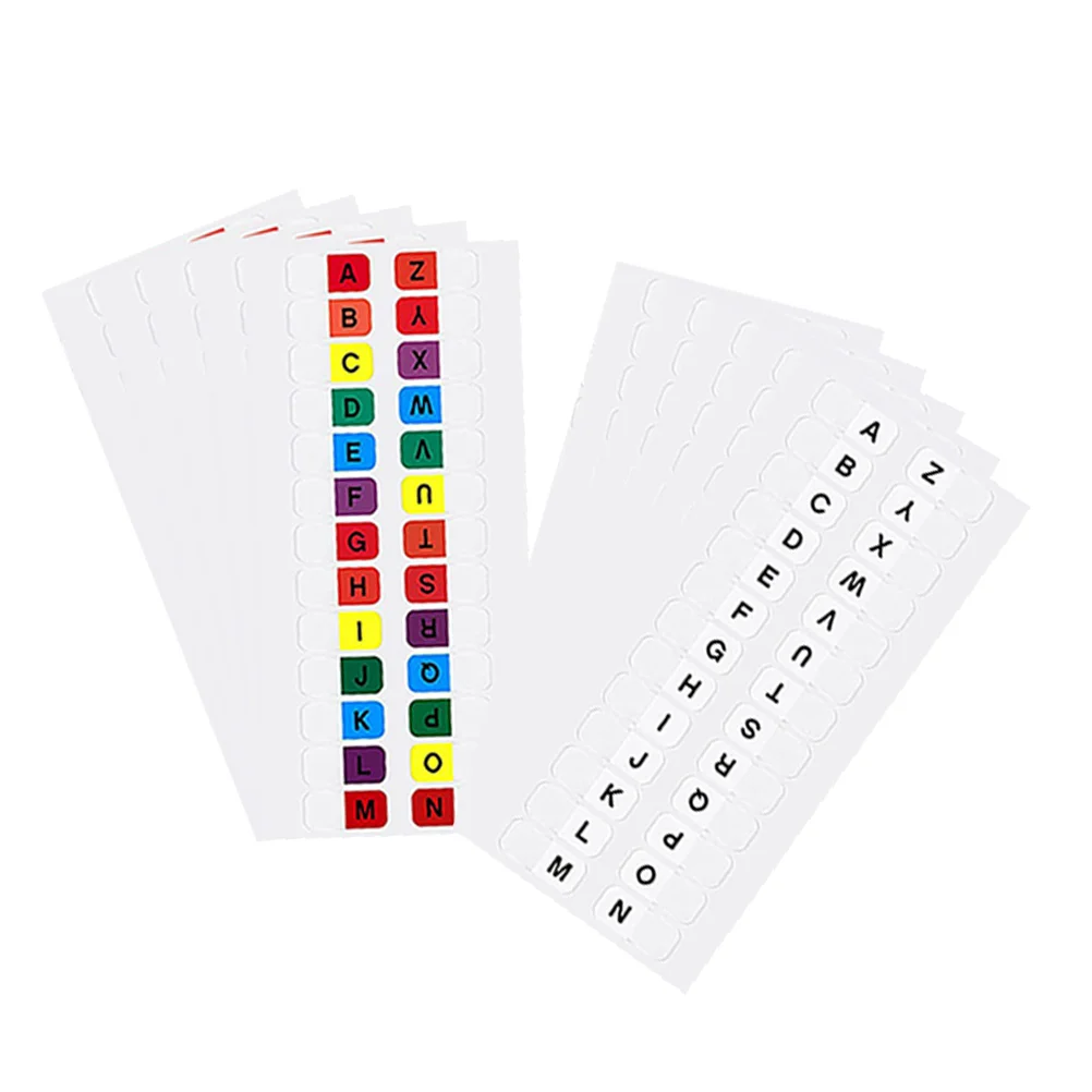 

10 Sheets Index Label Tabs for Notebooks Notepad Sticky Annotating Supplies Color