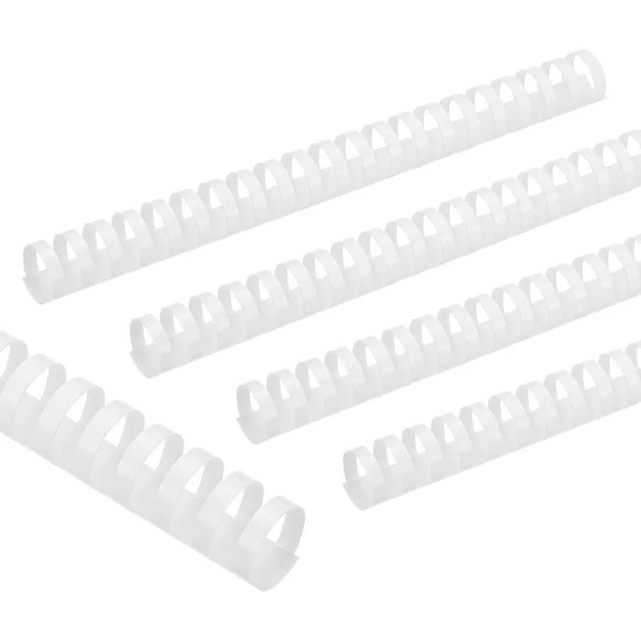 

25mm 1 Plastic Binding Combs 10 Pcs 21 Rings Comb Binding Spines 225 Sheet Capacity Letter Size for Binding Paper Sheets Notebo