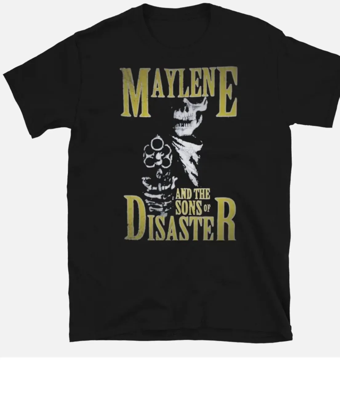 MAYLENE AND THE SONS OF DISASTER Skeleton with Revolver Post-Hardcore Band