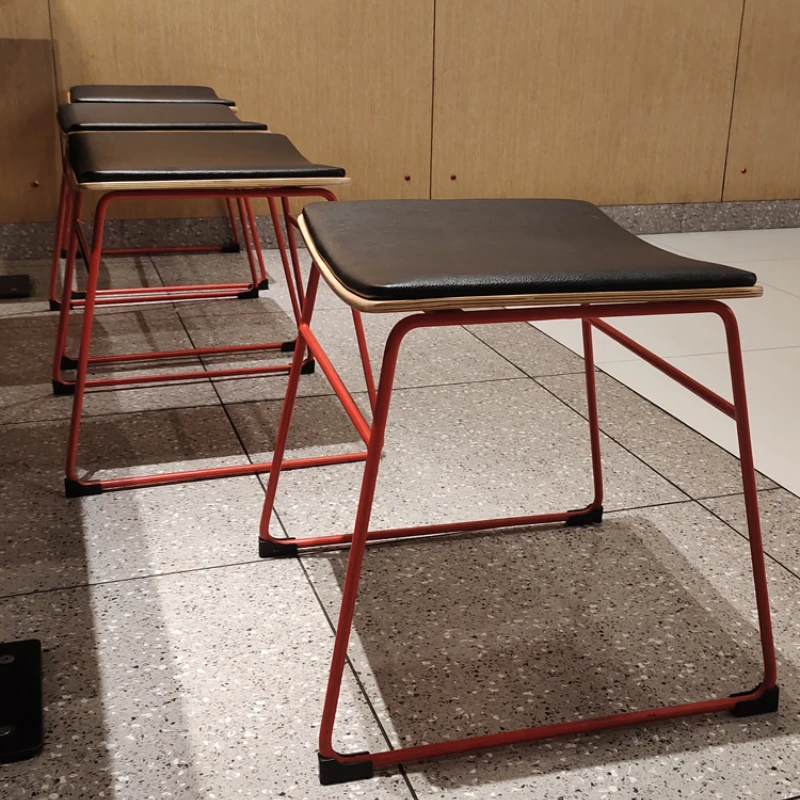 GY56  Low Bar Stool, Fast Food Café Chair, Industrial Design No Backrest, Commercial Seating, Modern Bar Chair