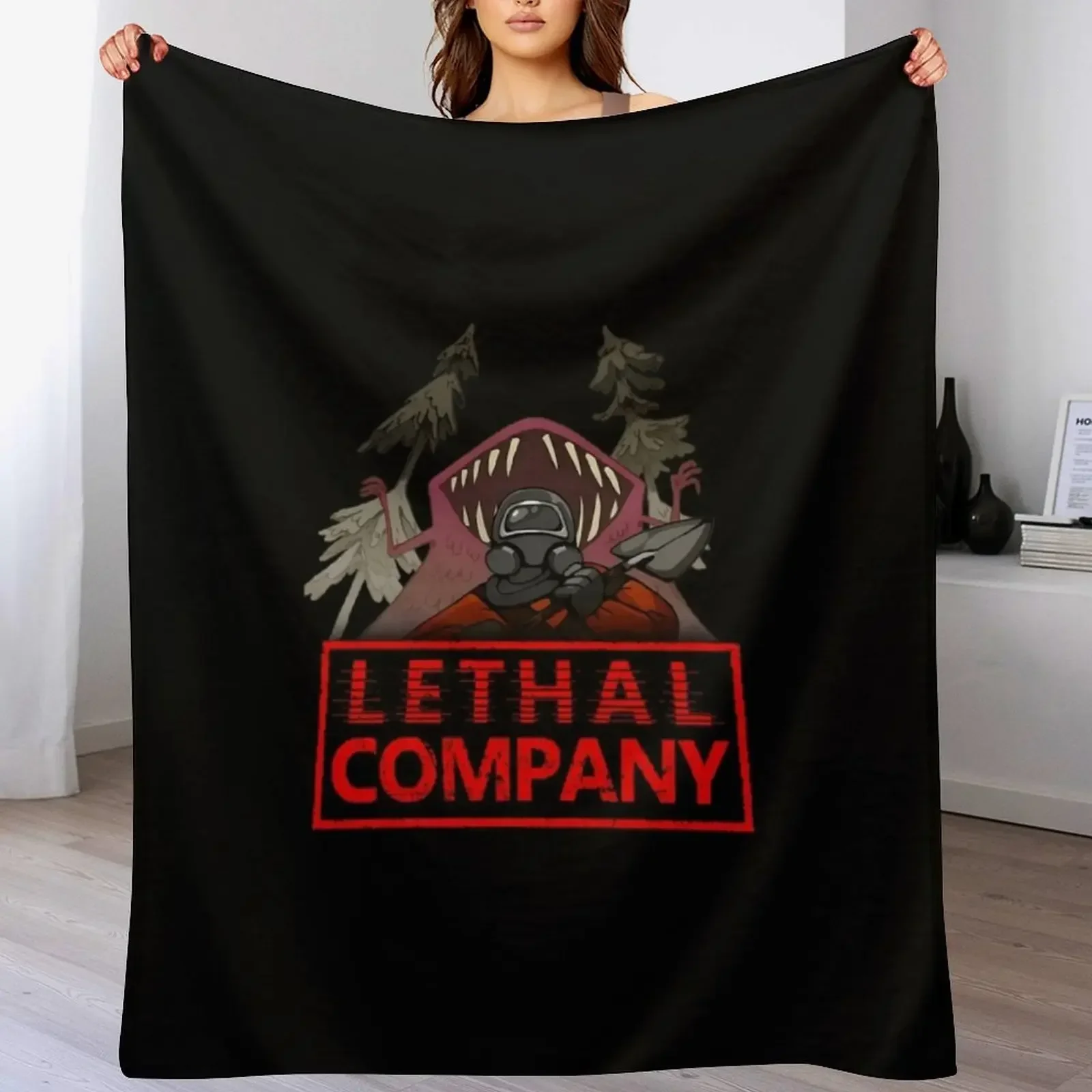 

Lethal Company Throw Blanket Multi Purpose Soft Warm Blanket for Home Travel