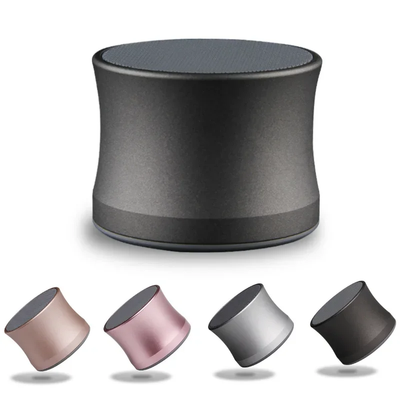 

1 Small Bluetooth speaker card mini metal wireless small steel cannon outdoor car portable surround sound