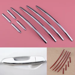 8Pcs Stainless Steel Chrome Door Handle Stripe Trim Cover Fit for Ford Fusion Mondeo 1.5T 2013 2014 2015 2016