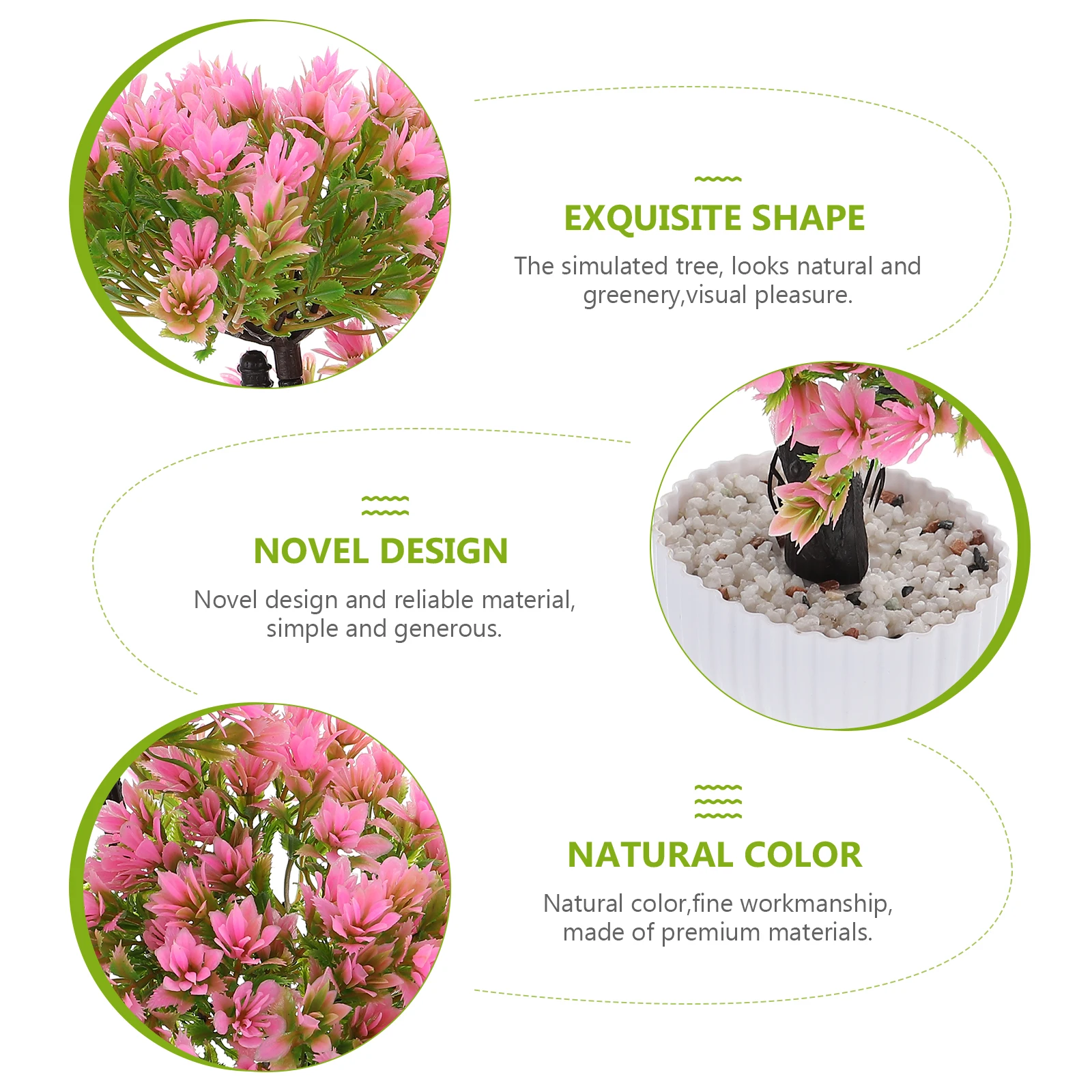 

Emulated Bonsai Pine Tree Simulation Tree Ornament Plastic Material Long Lasting Home Decoration Styles