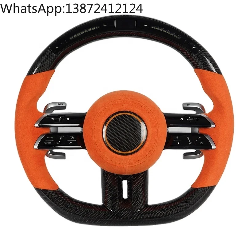 

For Mercedes-Benz Steering Wheel C217 W211 W212 W221 W222 S63 C63 GLA45 C43 SLC for Mercedes-Benz AMG W204 W205 CLA GLA 45 Class
